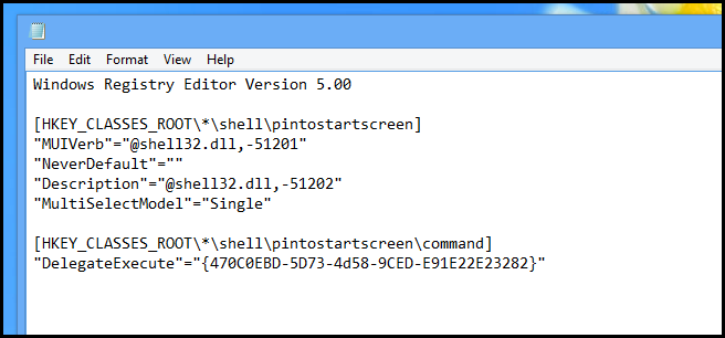 Вставка текста реестра в Блокнот