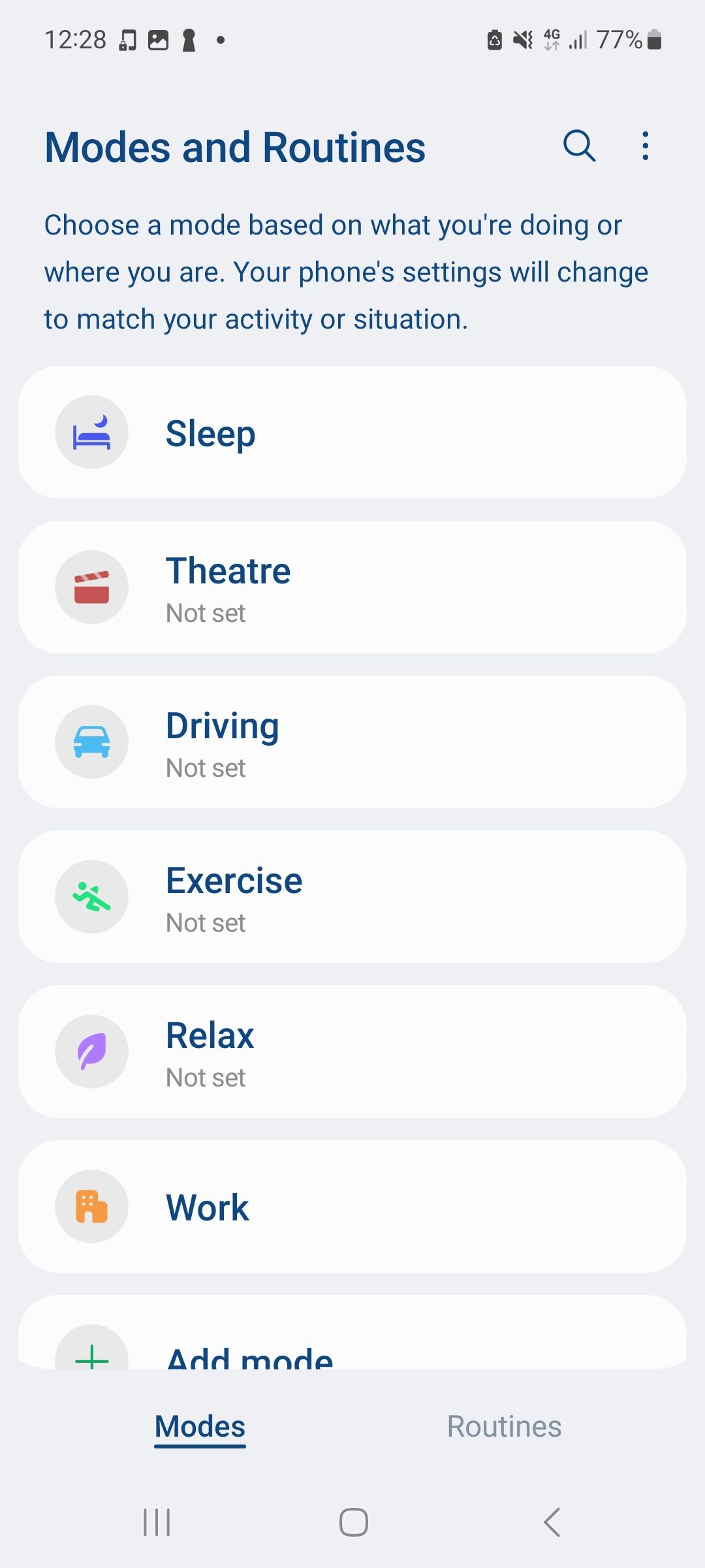 Опции режима фокусировки