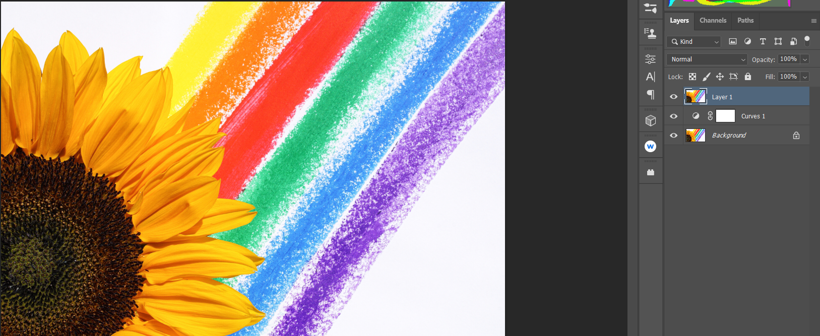 Создание Stamp Visible и применение Color Mixer