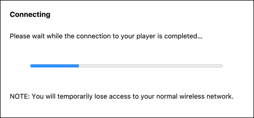 Соединение компьютера с динамиком Sonos по Wi-Fi во время настройки