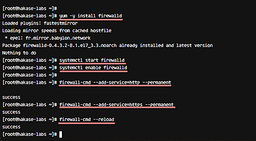 Настройка firewalld — открытие портов