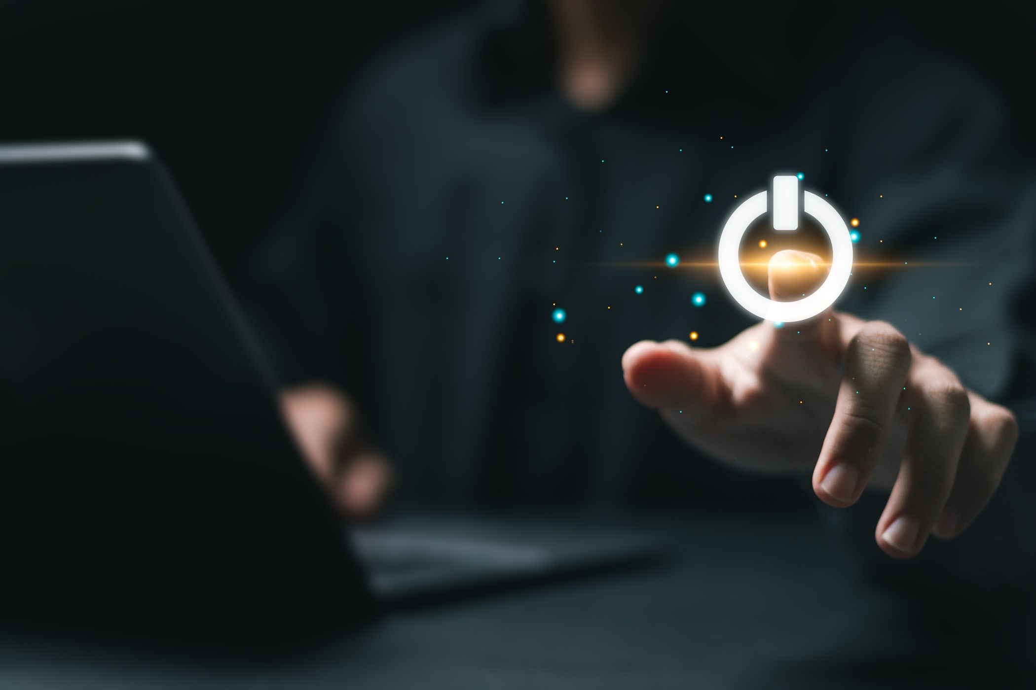 Кнопка выключения Windows 11 на рабочем столе