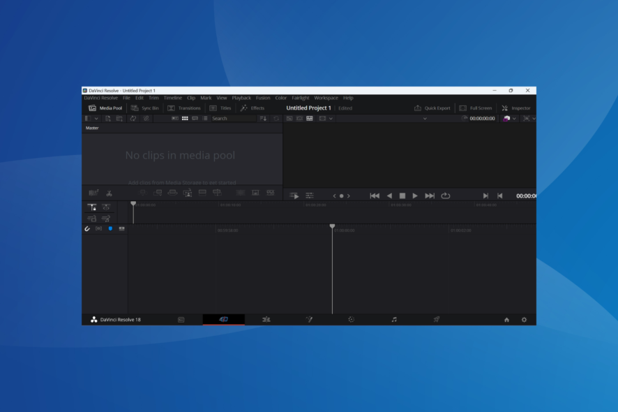 DaVinci Resolve не открывается — исправить