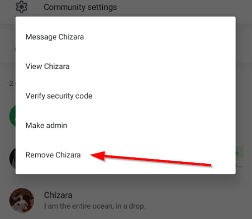 Подтверждение удаления участника