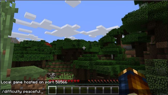 Ввод команды сложности в чат/консоль