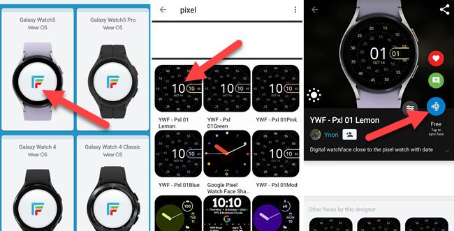 Скриншоты приложения Facer