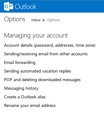 Форма создания псевдонима Outlook с полем для ввода имени пользователя