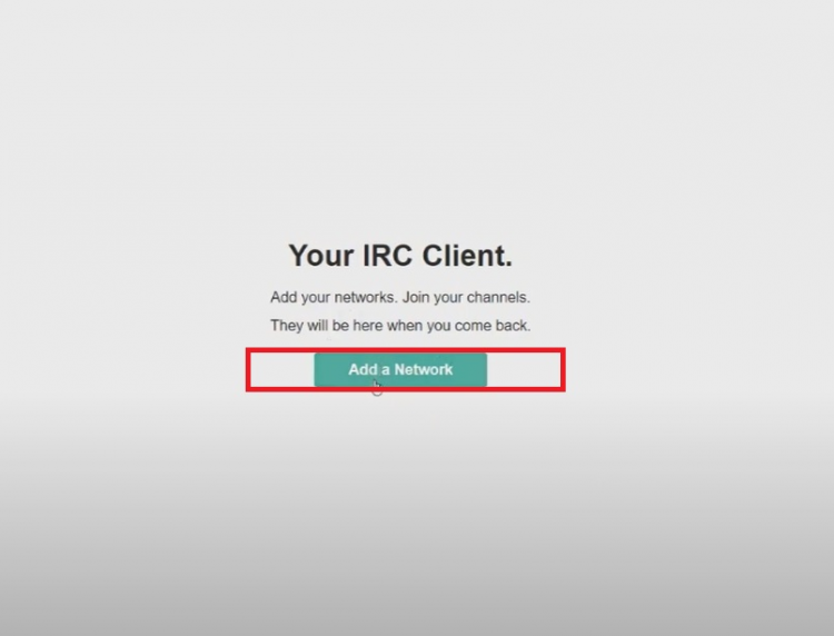 Добавление сети в IRC-клиент