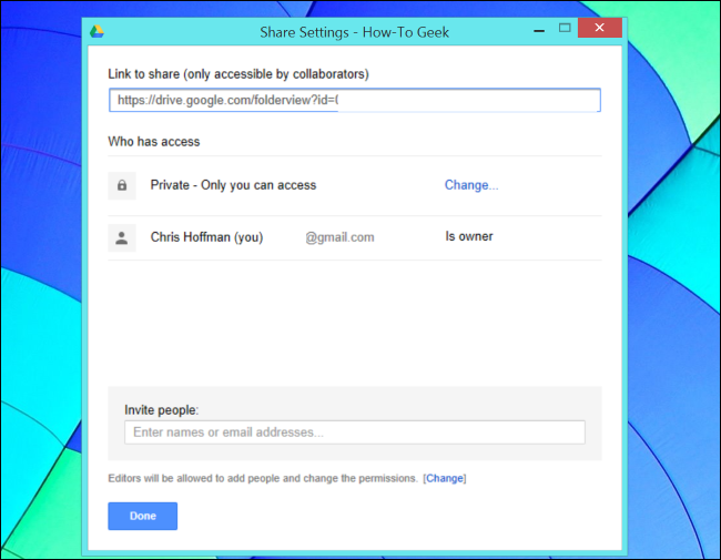 Синхронизация общей папки Google Drive на компьютер