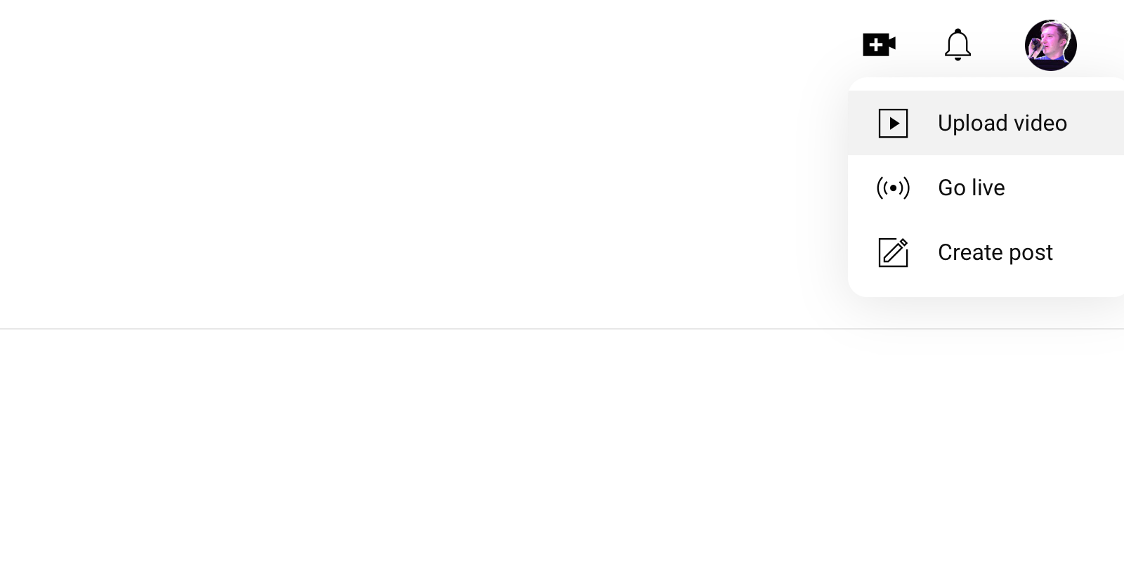 где загрузить видео на любой странице YouTube