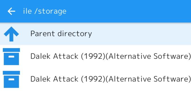 Выбор ROM в RetroArch