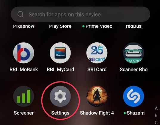 Настройки Android