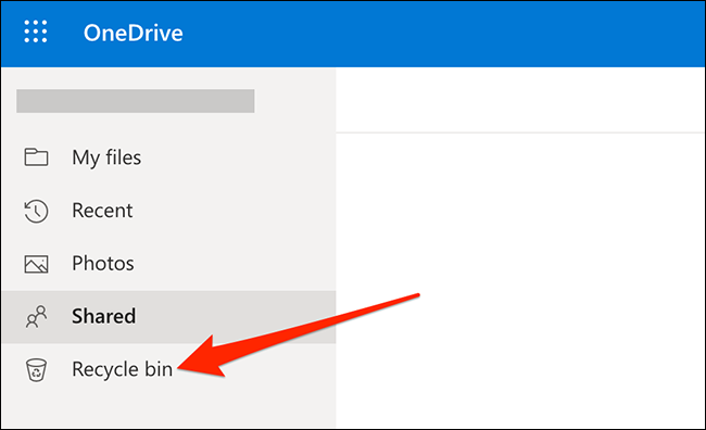 Корзина в OneDrive