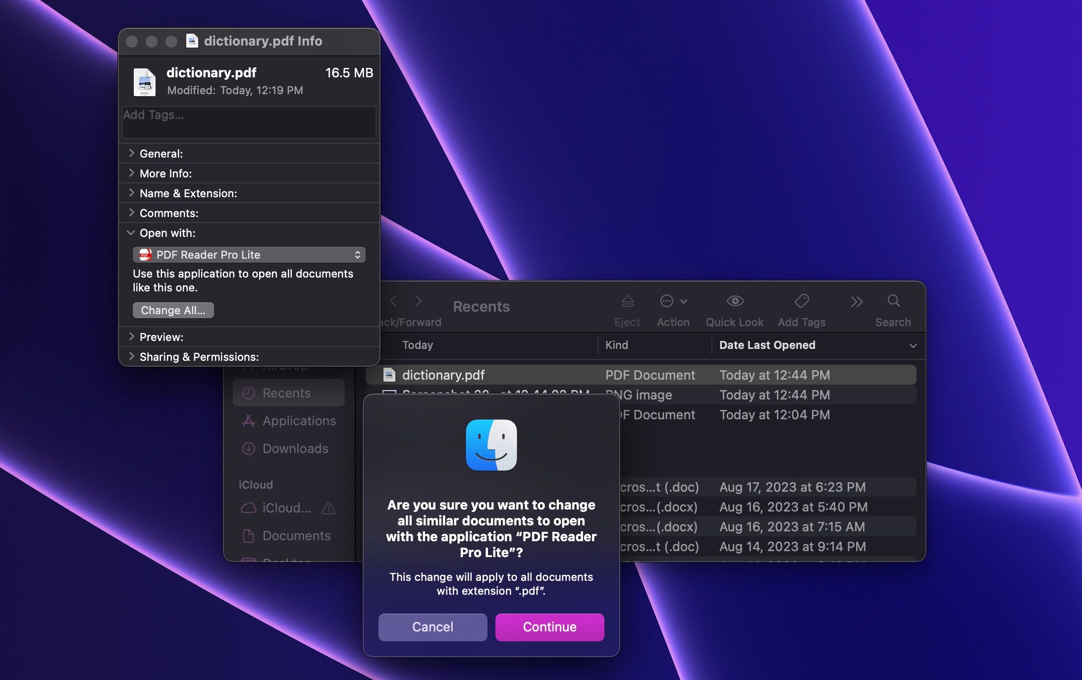 Информация о файлах в macOS