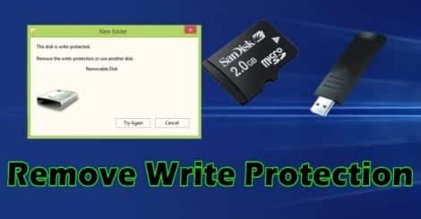 Rimuovere protezione scrittura da USB e SD
