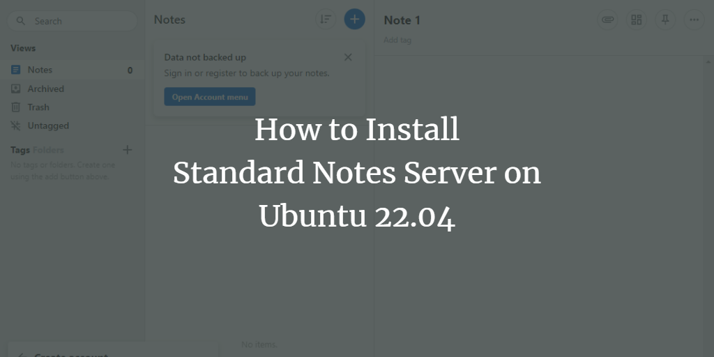 Standard Notes — самостоятельный сервер на Ubuntu 22.04