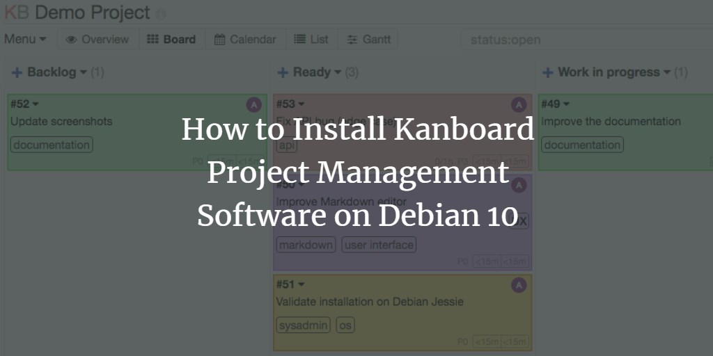 Kanboard на Debian 10 — установка и настройка