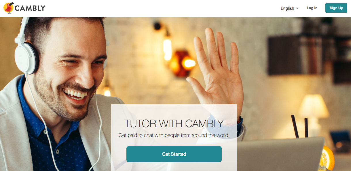 Преподавание в Cambly — интерфейс разговора