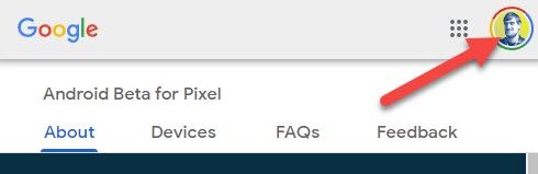 Проверьте свой аккаунт Google на сайте бета-программы.