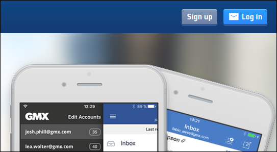 Регистрация почтового аккаунта на GMX для отправки книг