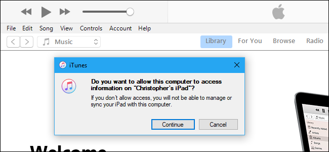 Подключённое устройство в iTunes с выделенным разделом общих файлов