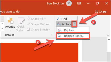 Как заменить шрифты в PowerPoint