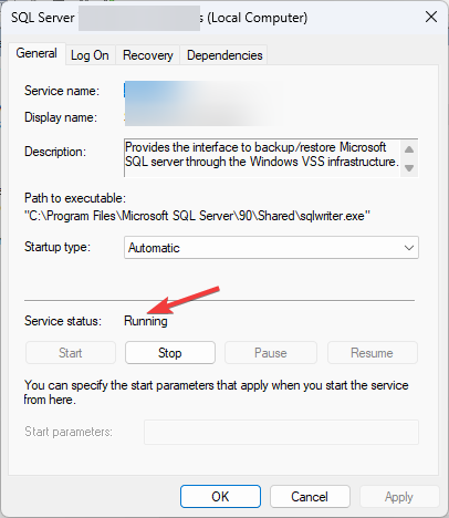 Служба SQL Server Integration Services в оснастке Services