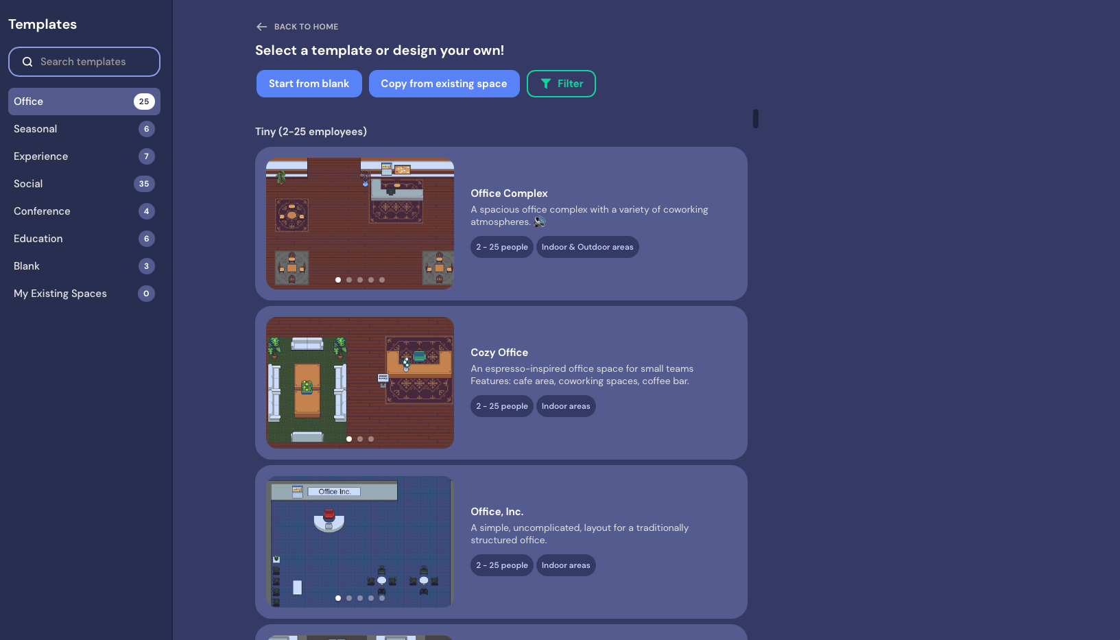 Офисные пространства Gather Town