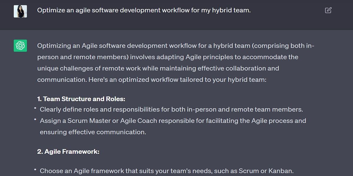 Software Development ChatGPT prompt