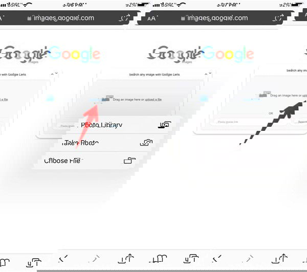 Загрузка файла через десктопный поиск Google