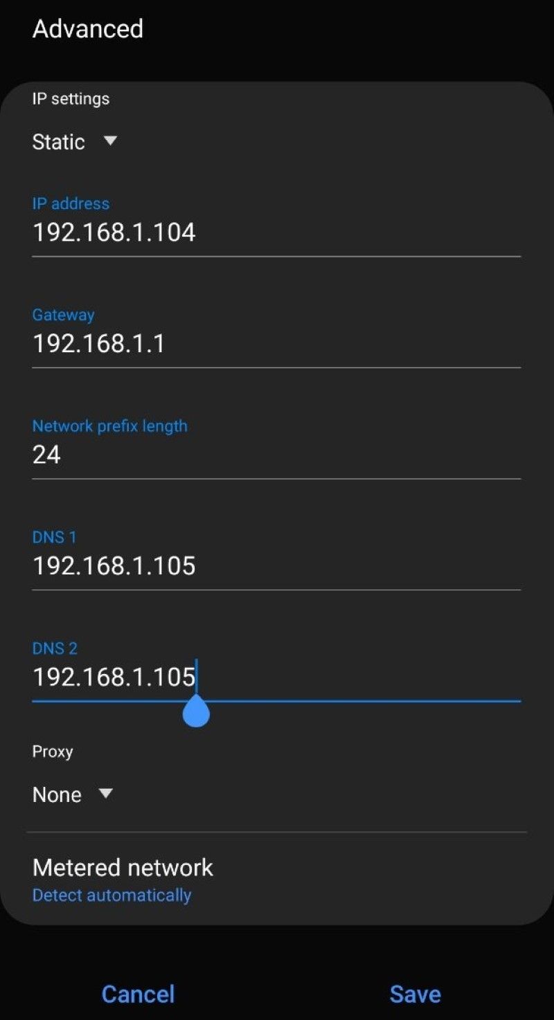 Экран настроек Wi‑Fi на телефоне