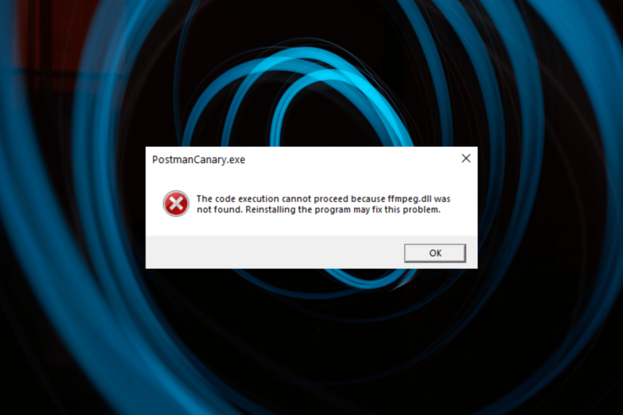 Ошибка ffmpeg.dll отсутствует — как исправить