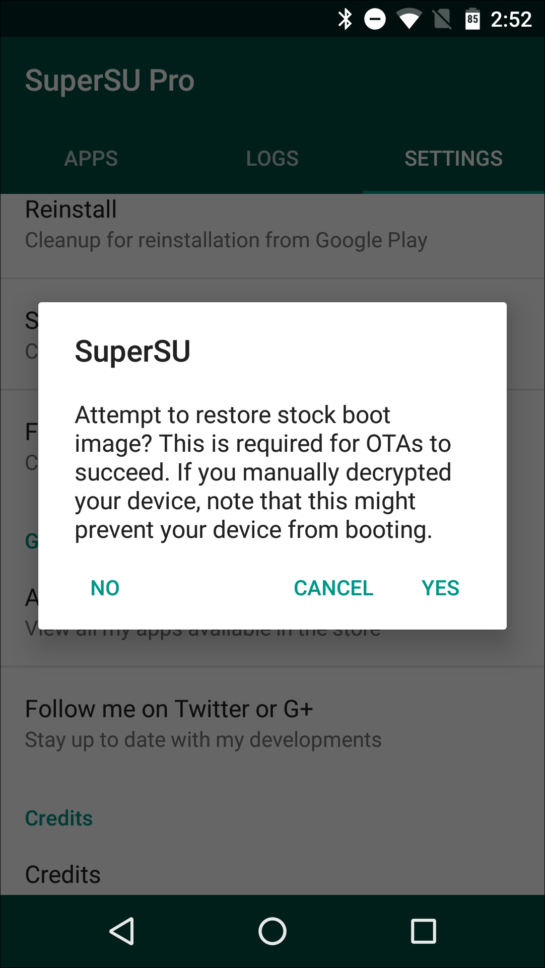 Восстановление стокового boot image