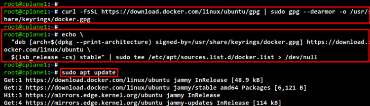 Добавление репозитория Docker