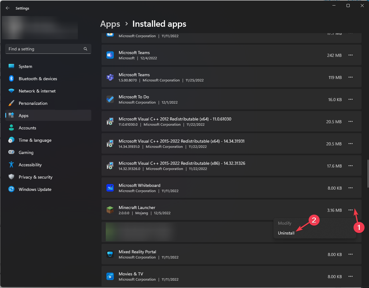 Удаление приложения DNS Unlocker из списка