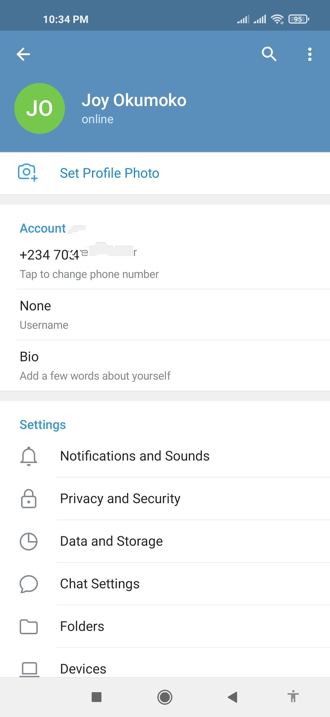 Откройте Privacy and Security