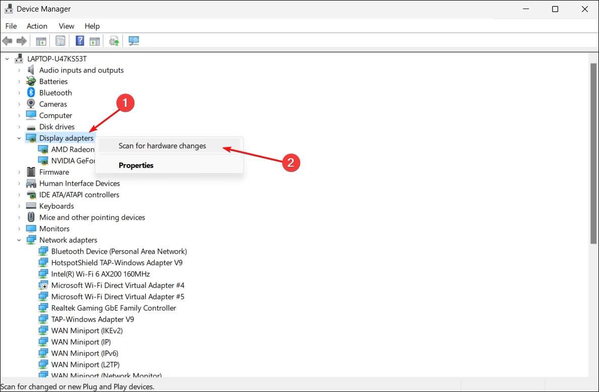 Windows 11 Device Manager Scan For Hardware Changes Option