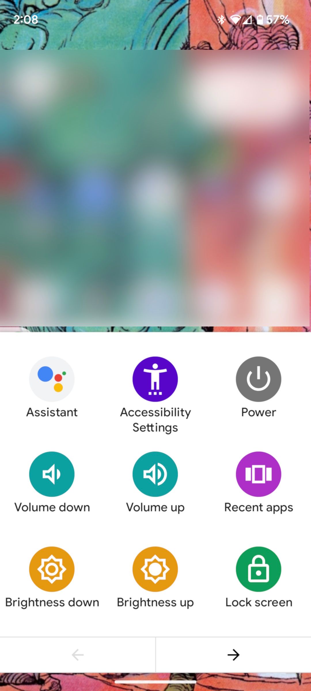 Иконки нормального размера в Меню специальных возможностей
