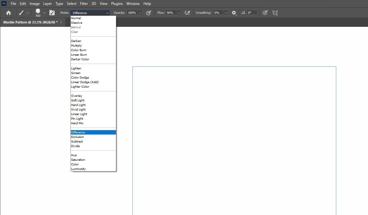 режим кисти Difference