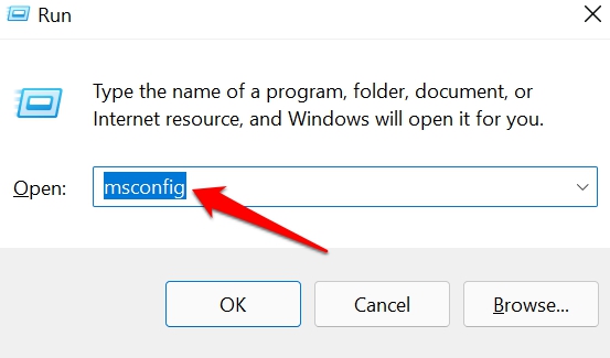 Abrir msconfig