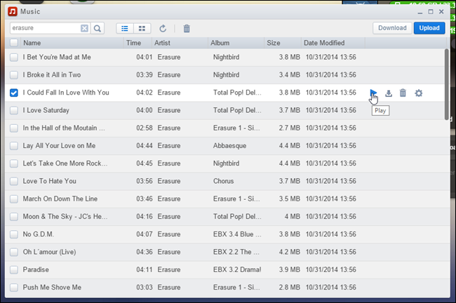 Воспроизведение музыки через AirDroid