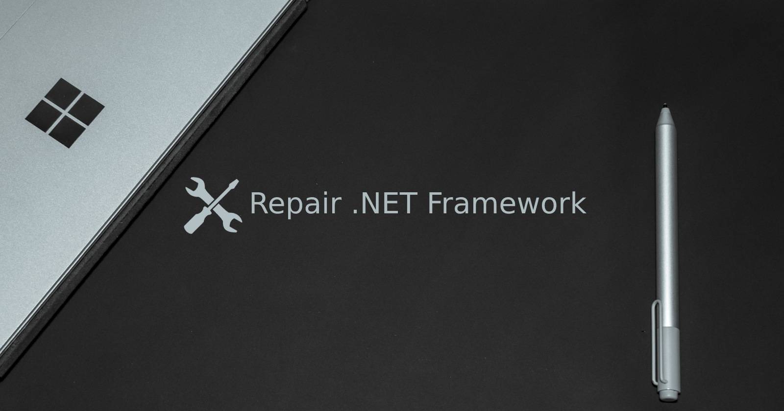 Computador com erro de instalação do .NET Framework