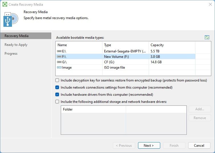 Veeam Agent Recovery Media Main