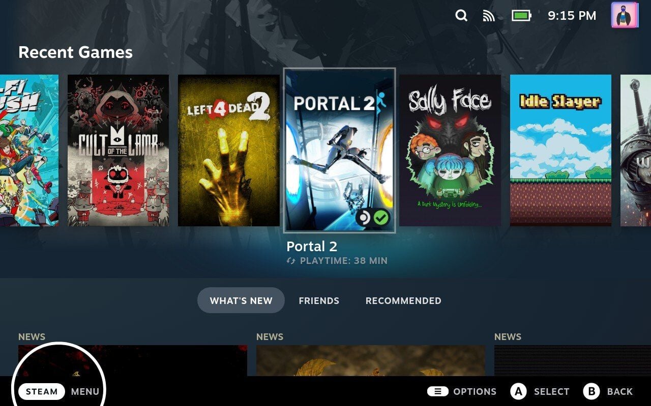 Кнопка Steam