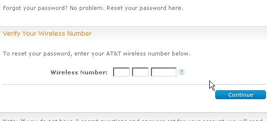 Форма восстановления пароля через SMS