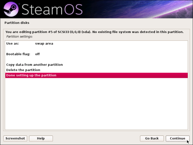 Создание swap