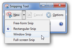 Инструмент вырезки (Snipping Tool)