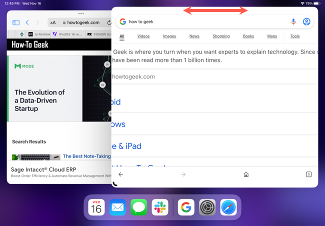 Moving an app in Stage Manager using the top of the window