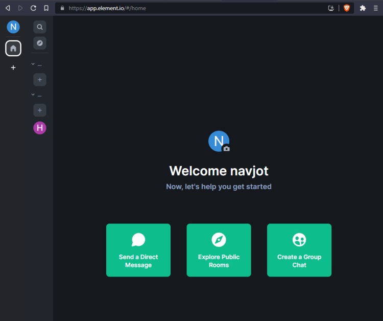Element дашборд с комнатой HowtoForge