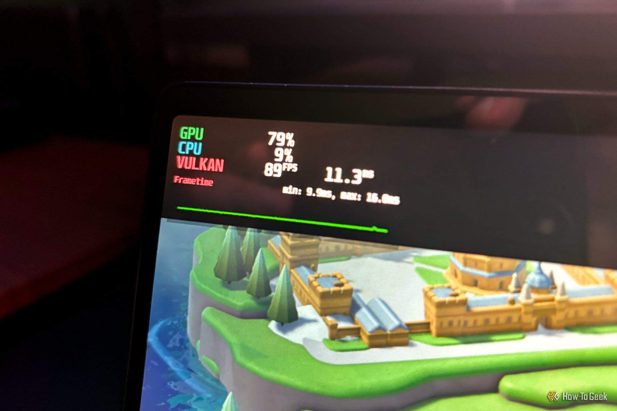 Мониторинг статистики GPU в игре на Linux.